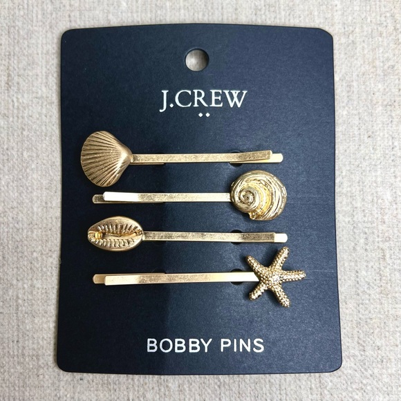 ❤️ J. CREW ❤️ Seashell Bobby Pins Set - Picture 2 of 7